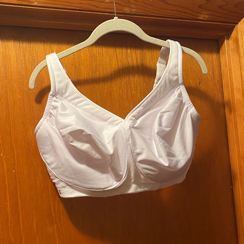 Glamorise White Full Coverage Bra